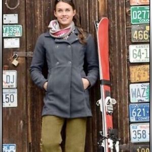 Athleta Fleece Double-Breasted Jacket